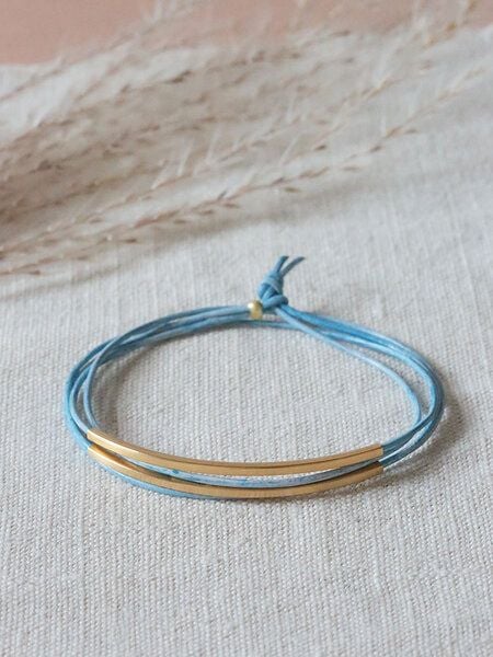 pikfine Tube Armband “Tingval” // vergoldet von pikfine