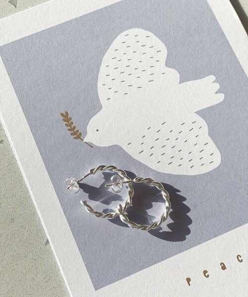 pikfine gedrehte Creolen "Taja" / silber oder vergoldet von pikfine