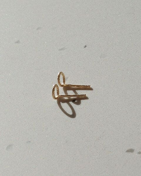 pikfine mini Kreis Ohrstecker "Julie" / silber oder vergoldet von pikfine