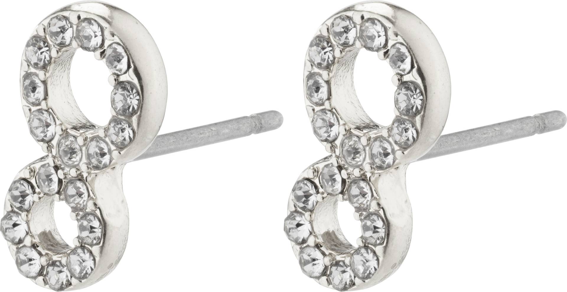 pilgrim - Kristallohrringe - Rogue silver - Gr. - OS von pilgrim