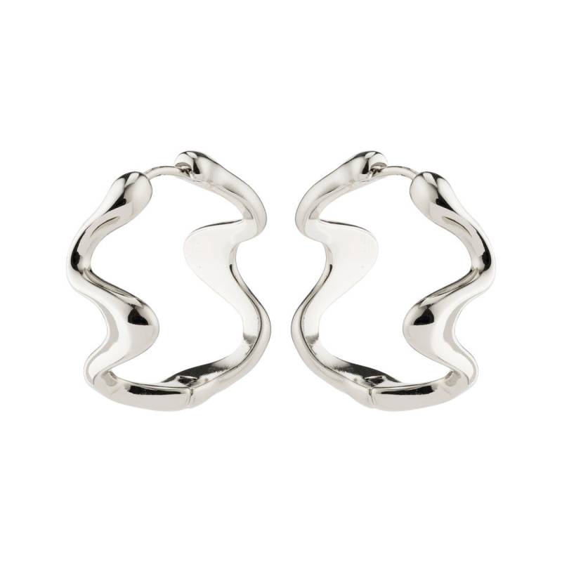 pilgrim - Recycelte Kreolen – Moon silver - Gr. - OS von pilgrim