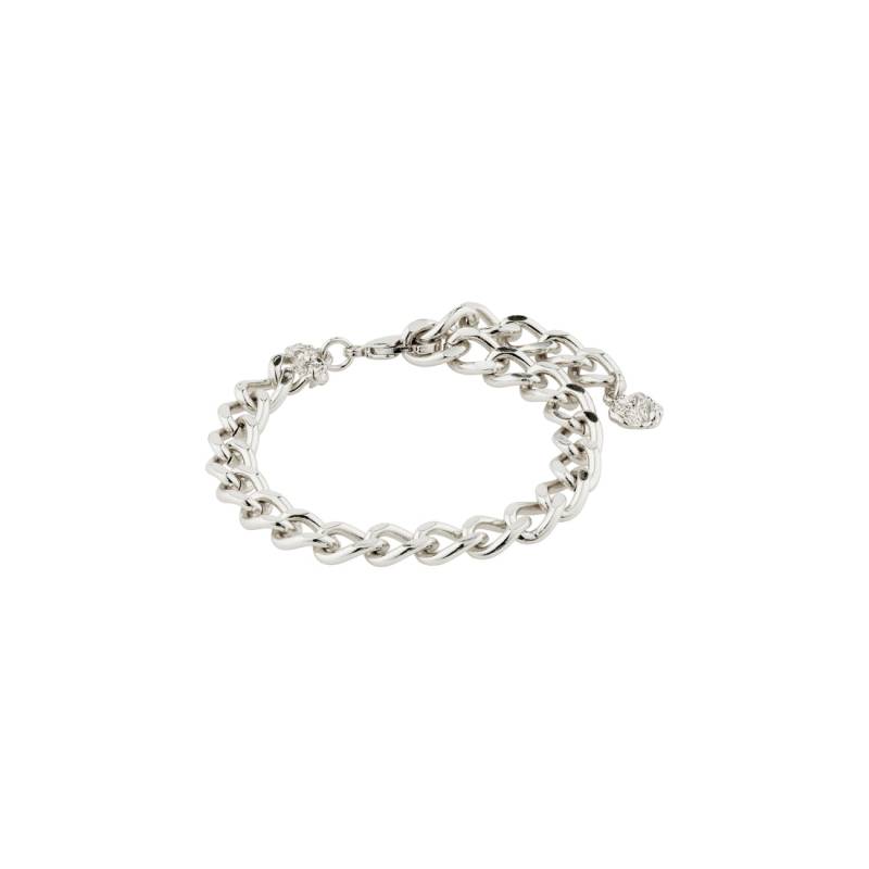 pilgrim - Recyceltes Kettenarmband – Charm silver - Gr. - OS von pilgrim