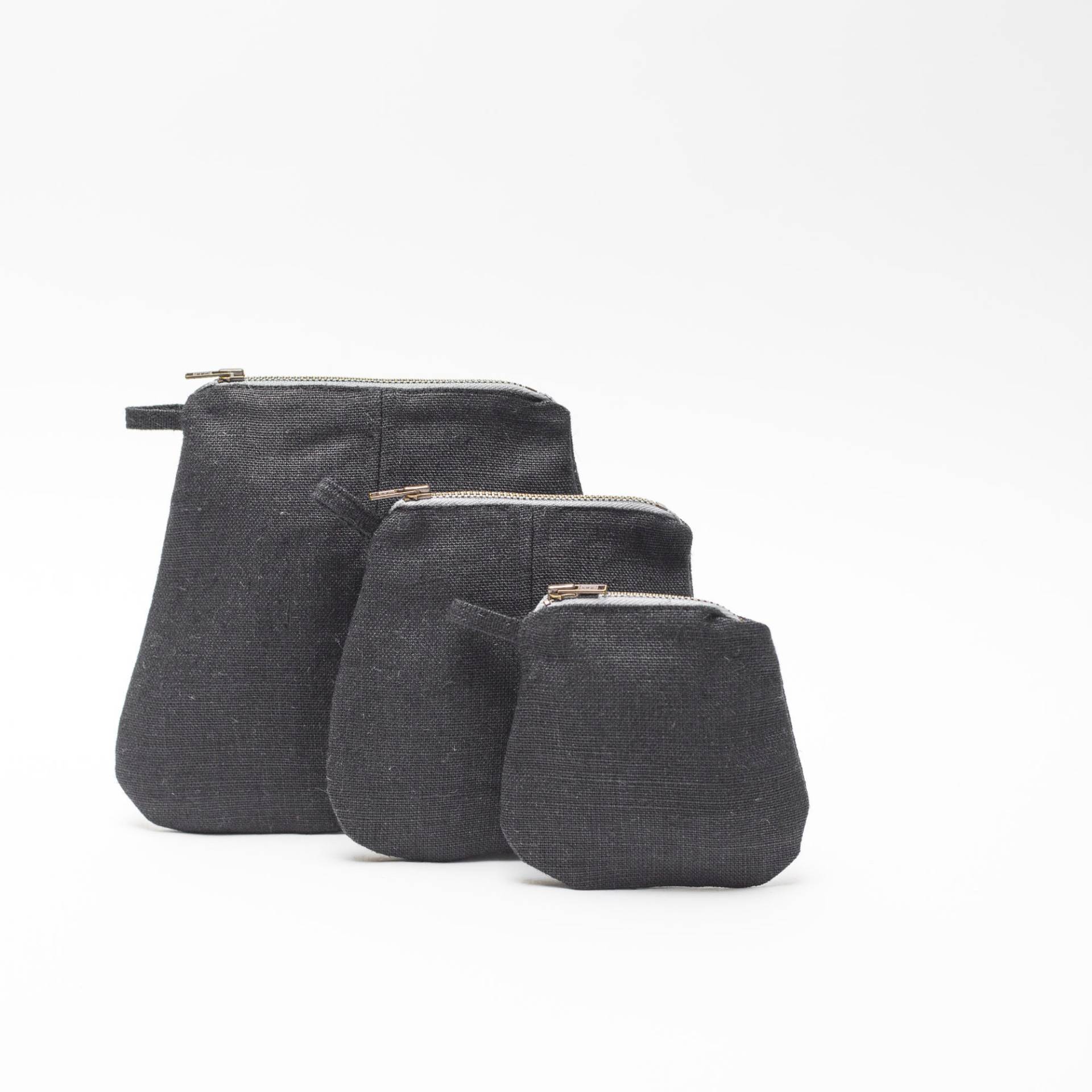 Mini-Leinensäckchen | Schwarz von pilosale