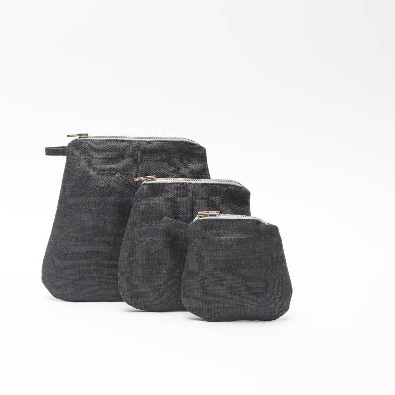 Mini-Leinensäckchen | Schwarz Mini-Leinensäckchen | Schwarz von pilosale