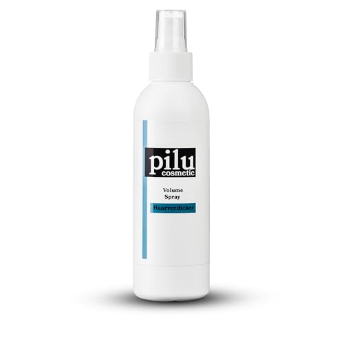 pilu cosmetic Volume Spray Haarverdicker 200ml - Hair thickener Volumenspray für Mehr-Haar-Gefühl, Volumen, Form und Fülle (1) von pilu cosmetic