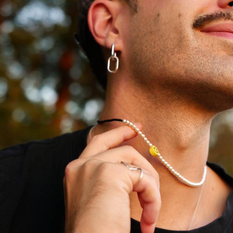 Perlenkette, Smile-Kette, Halskette, Smileketten, Good Mood Perlenkette, Smile-Kette, Halskette, Smileketten, Good Mood von pinapinastore