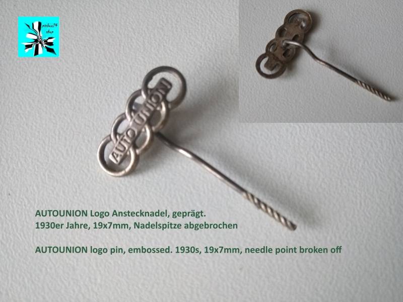 Auto Union Zeitreise Originale Anstecknadel 1930Er von pinbox24shop