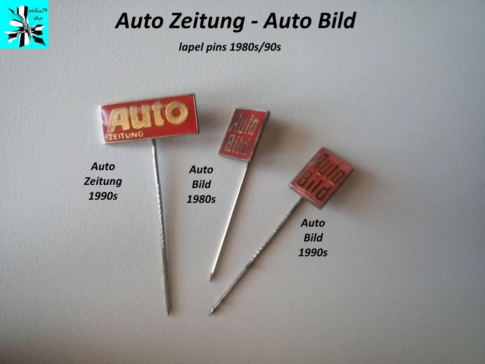 Auto Zeitung - Bild Logo Anstecknadeln 1980Er/1990Er von pinbox24shop