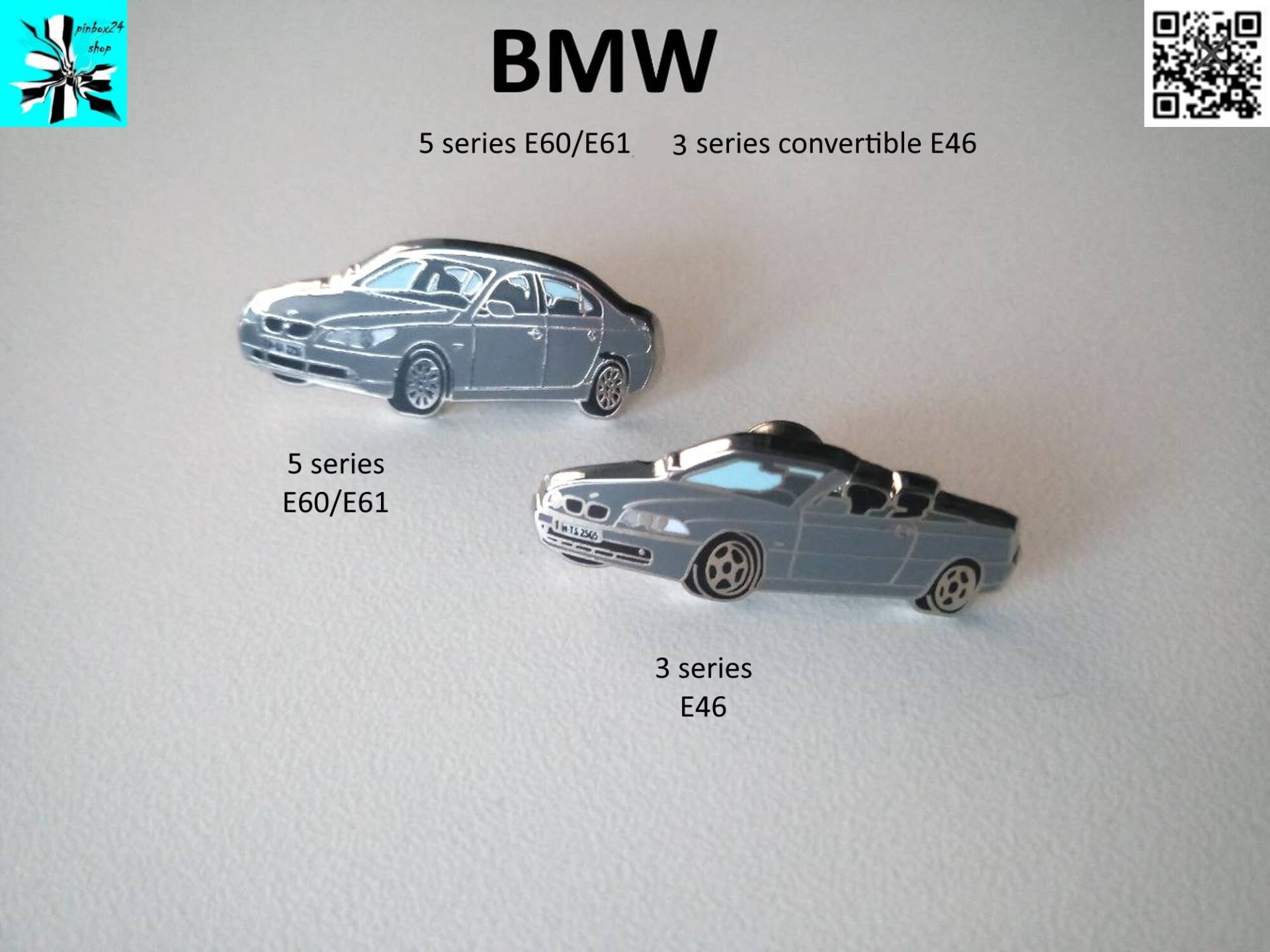 Bmw 5Er E60/E61, 3Er E46 Cabriolet Motiv Pins Emaille - Auswählen von pinbox24shop