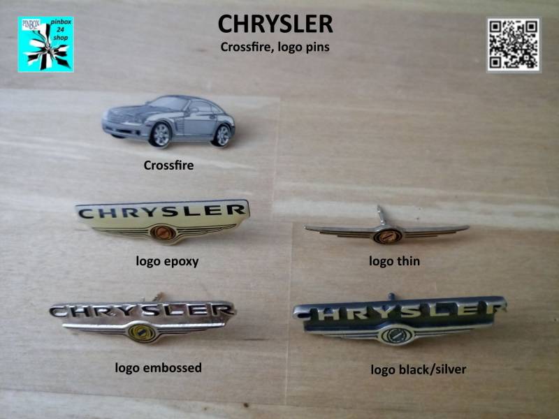 Chrysler Crossfire, Logo Pins Verschiedene Zum Aussuchen von pinbox24shop