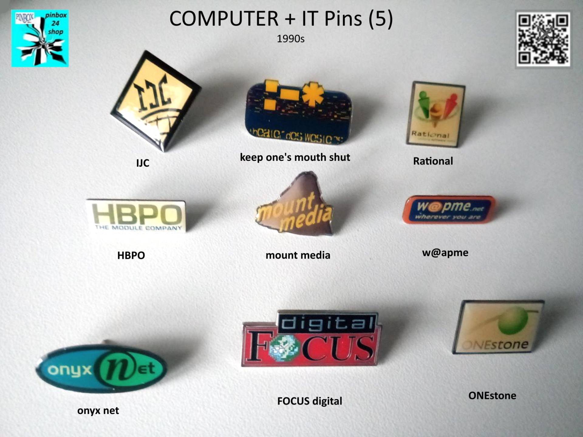 Computer It Pins | 5 1990Er - Jetzt Auswählen - von pinbox24shop