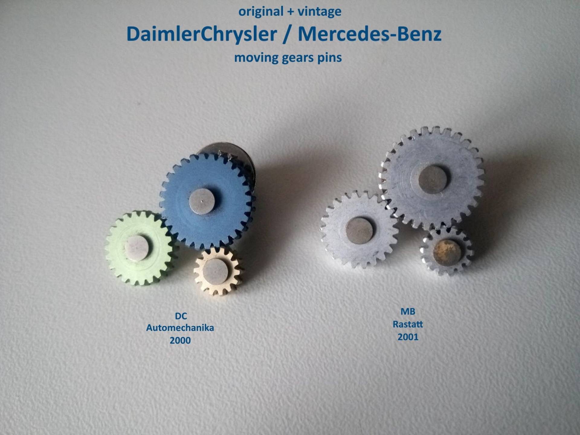 Einzigartige Daimlerchrysler/Mercedes-Benz Sich Bewegende Zahnräder Pins von pinbox24shop