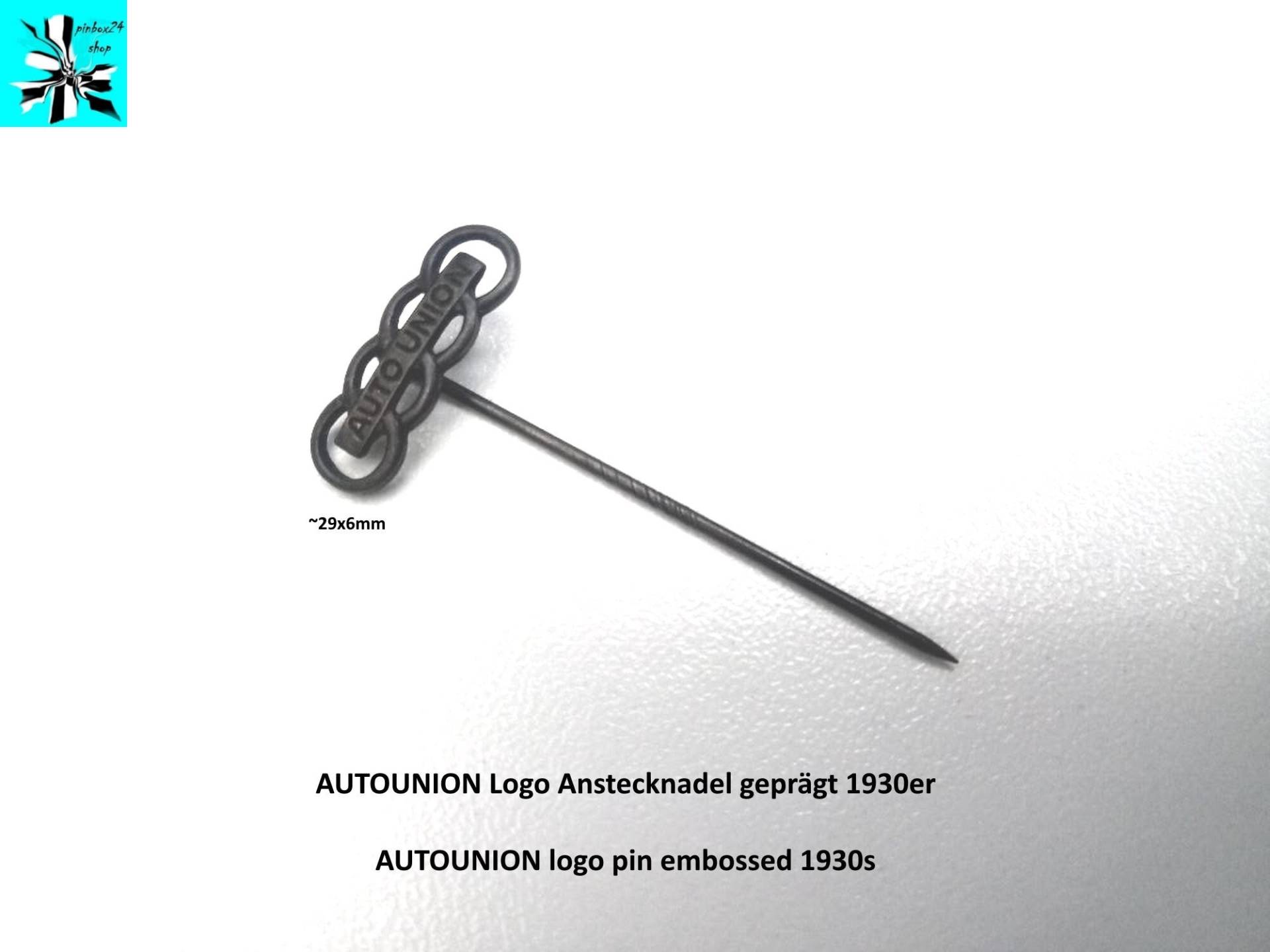 Einzigartiges Autounion Logo Zum Anstecken von pinbox24shop