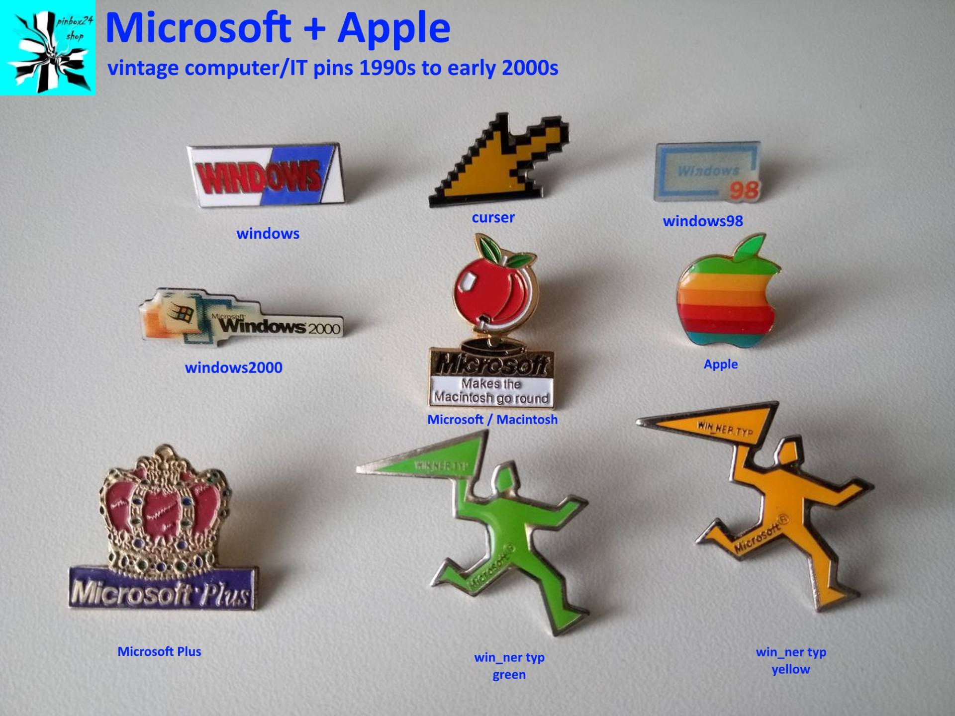 Erlebe Die Erinnerungen An Frühen Pcs - Microsoft Macintosh Apple Pins von pinbox24shop