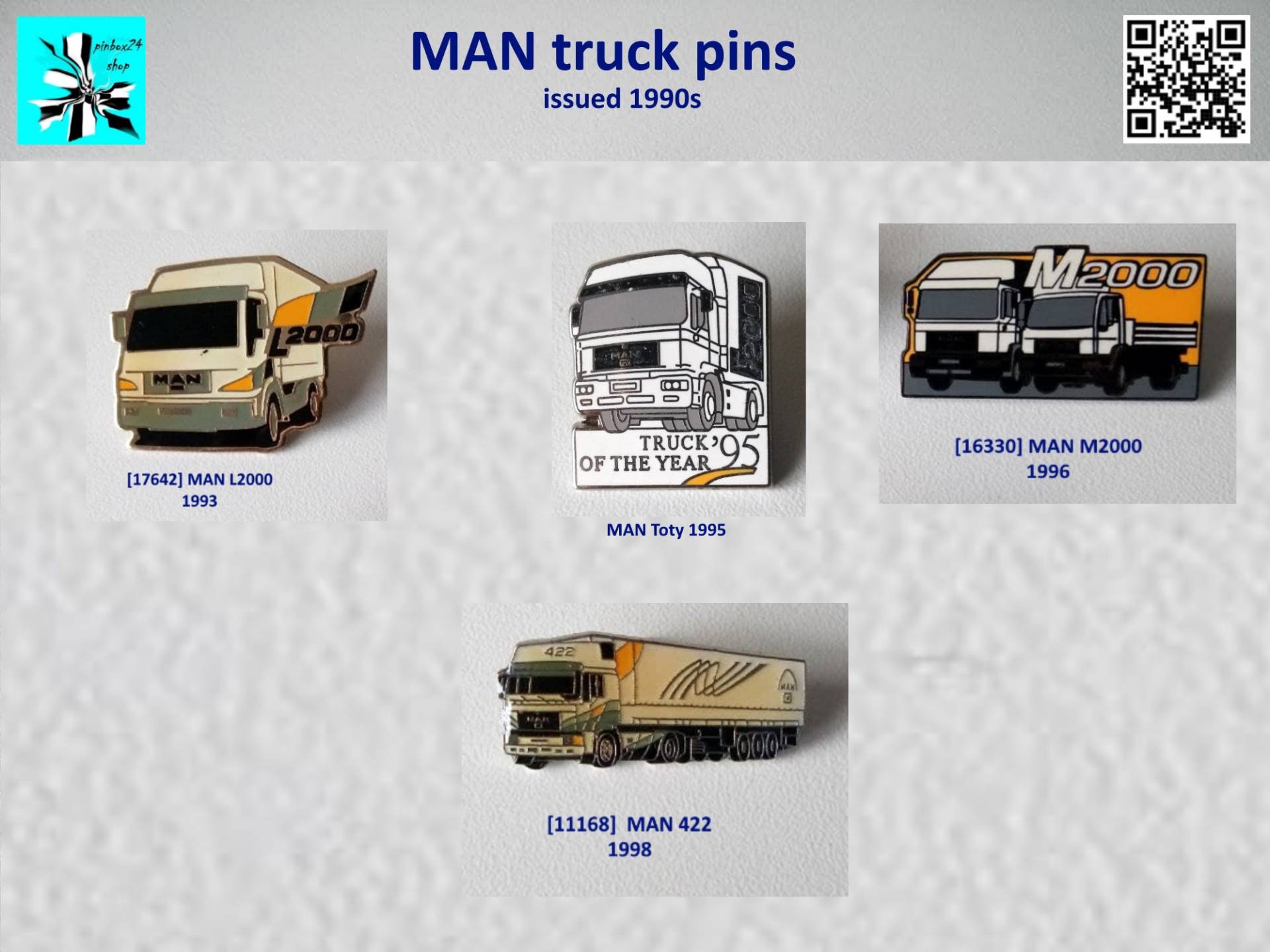 Erlebe Die Nostalgie Der 90Er Jahre Mit Man Truck Pins von pinbox24shop