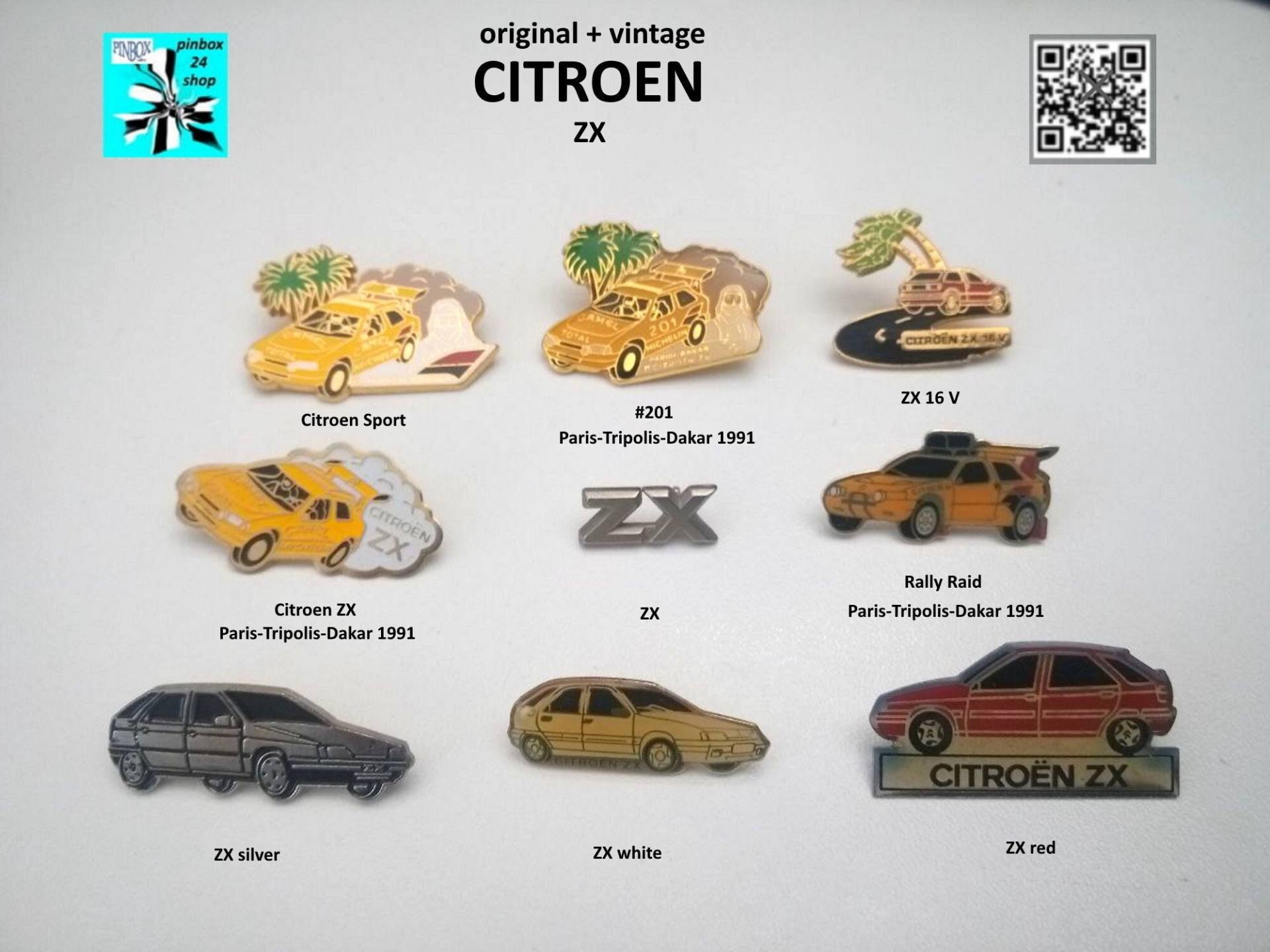 Erleben Sie Die Gefahren Und Abenteuer Der Rallye Paris-Tripolis-Dakar Mit Citroen Zx Pins 1990Er von pinbox24shop