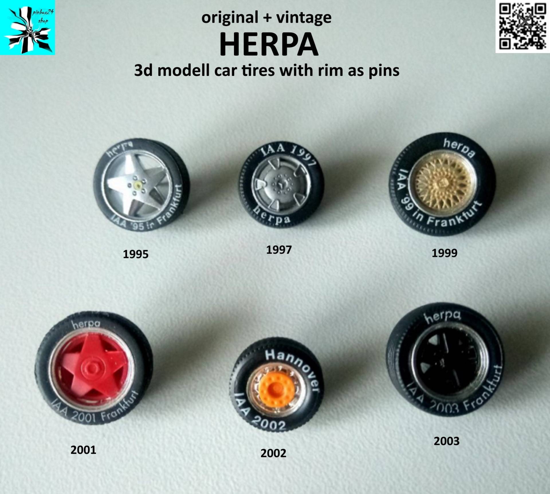 Miniatur-Meisterwerke Herpa 3D Reifen-Pins Von Der Iaa Miniatur-Meisterwerke Herpa 3D Reifen-Pins Von Der Iaa von pinbox24shop