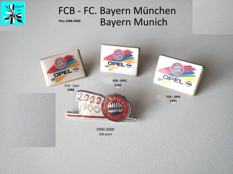 Fcb Pins - Opel Sponsor Und Jubiläum von pinbox24shop
