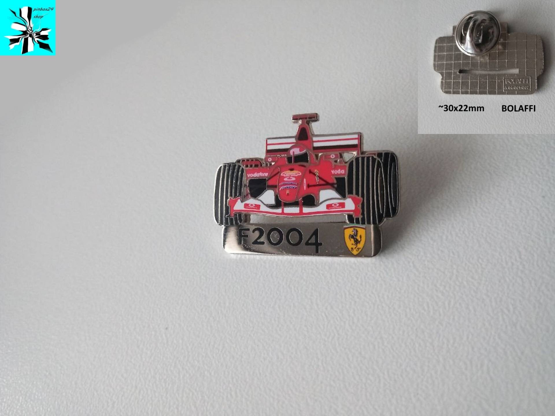 Ferrari F2004 Pin Der Legendäre Formel 1 Rennwagen Zum Anstecken von pinbox24shop