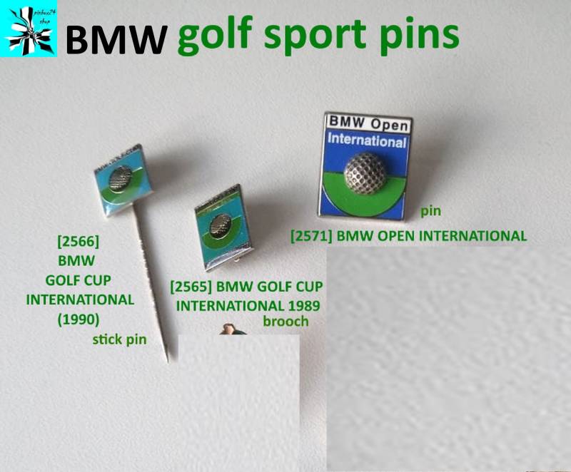 In Erinnerung An Den Golfsport - Unvergessliche Bmw Sport Sponsoring Pins von pinbox24shop