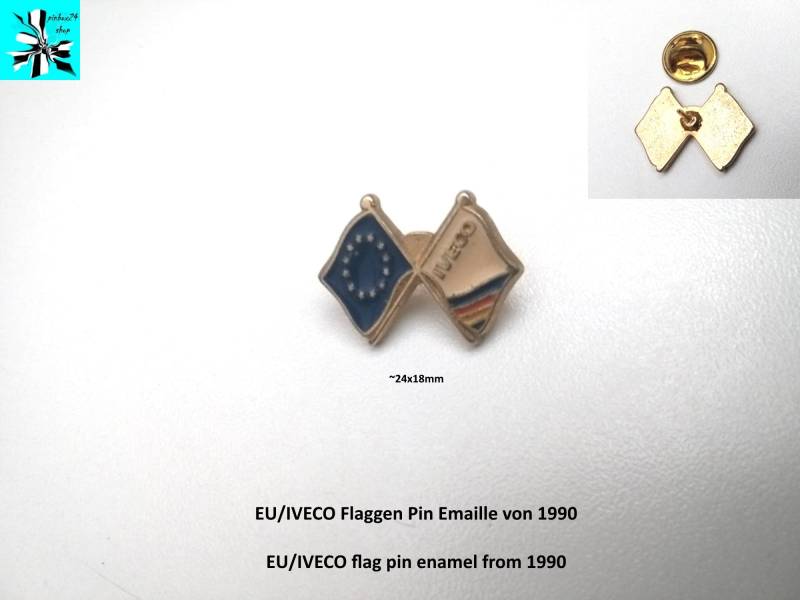 Iveco & Eu Flaggen Pins - Einzigartige Sammlerstücke von pinbox24shop