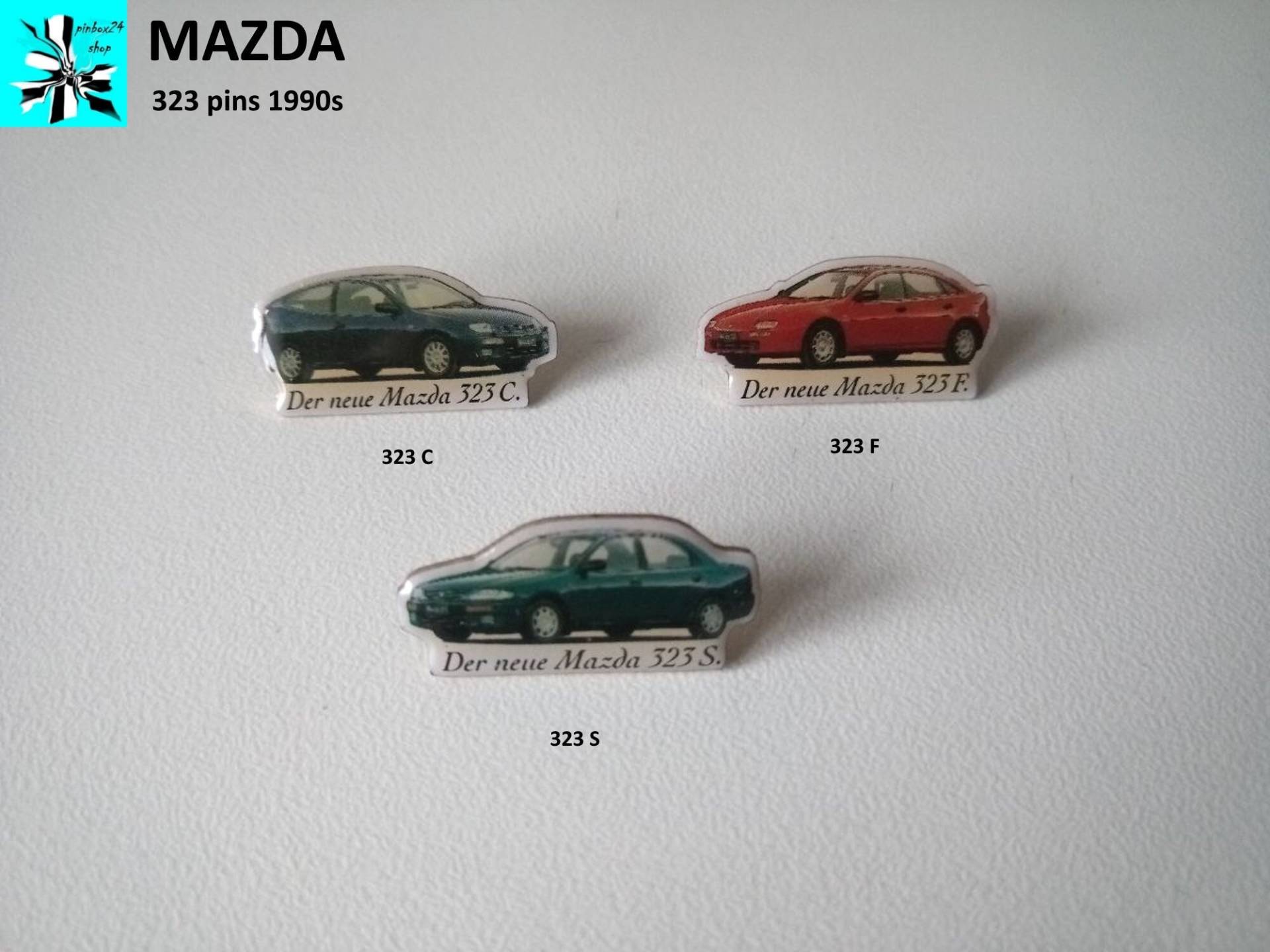 Retro-Flair Mit Mazda-Pin von pinbox24shop