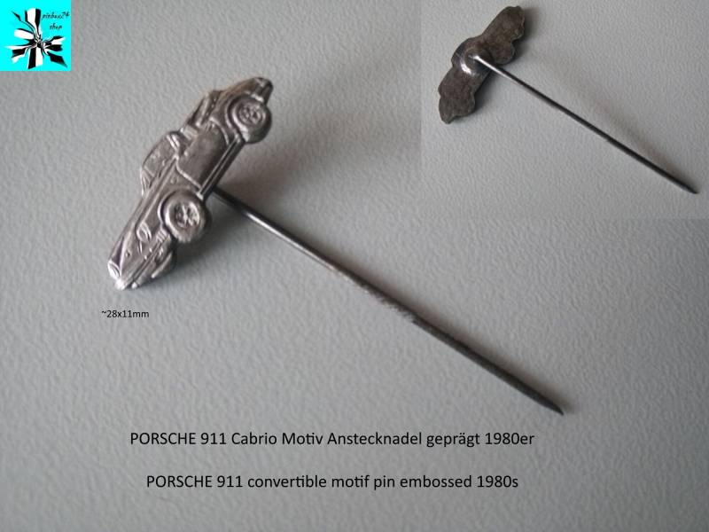 Porsche 911 Nostalgie Originale Cabrio Anstecknadel Aus Den 80Ern von pinbox24shop