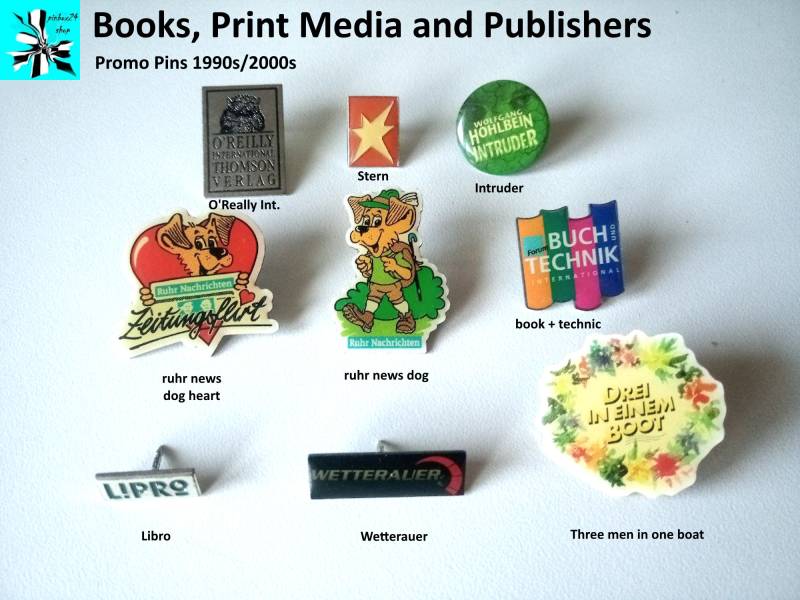 Printmedien-Pins - Kultur Zum Anstecken von pinbox24shop