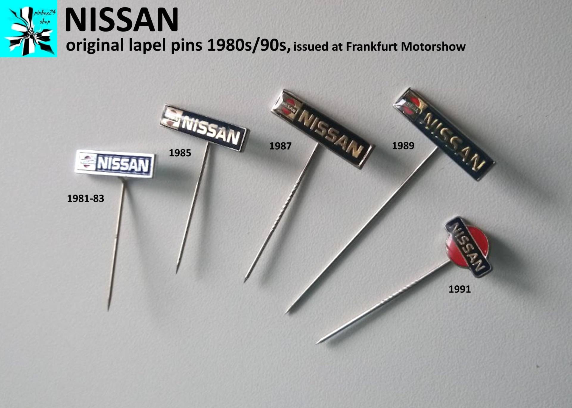 Retro Nissan Pins - 80Er Jahre Style von pinbox24shop