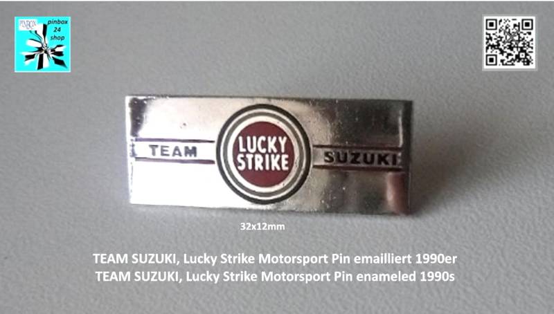 Team Suzuki, Lucky Strike Motorsport Pin Emailliert 1990Er von pinbox24shop