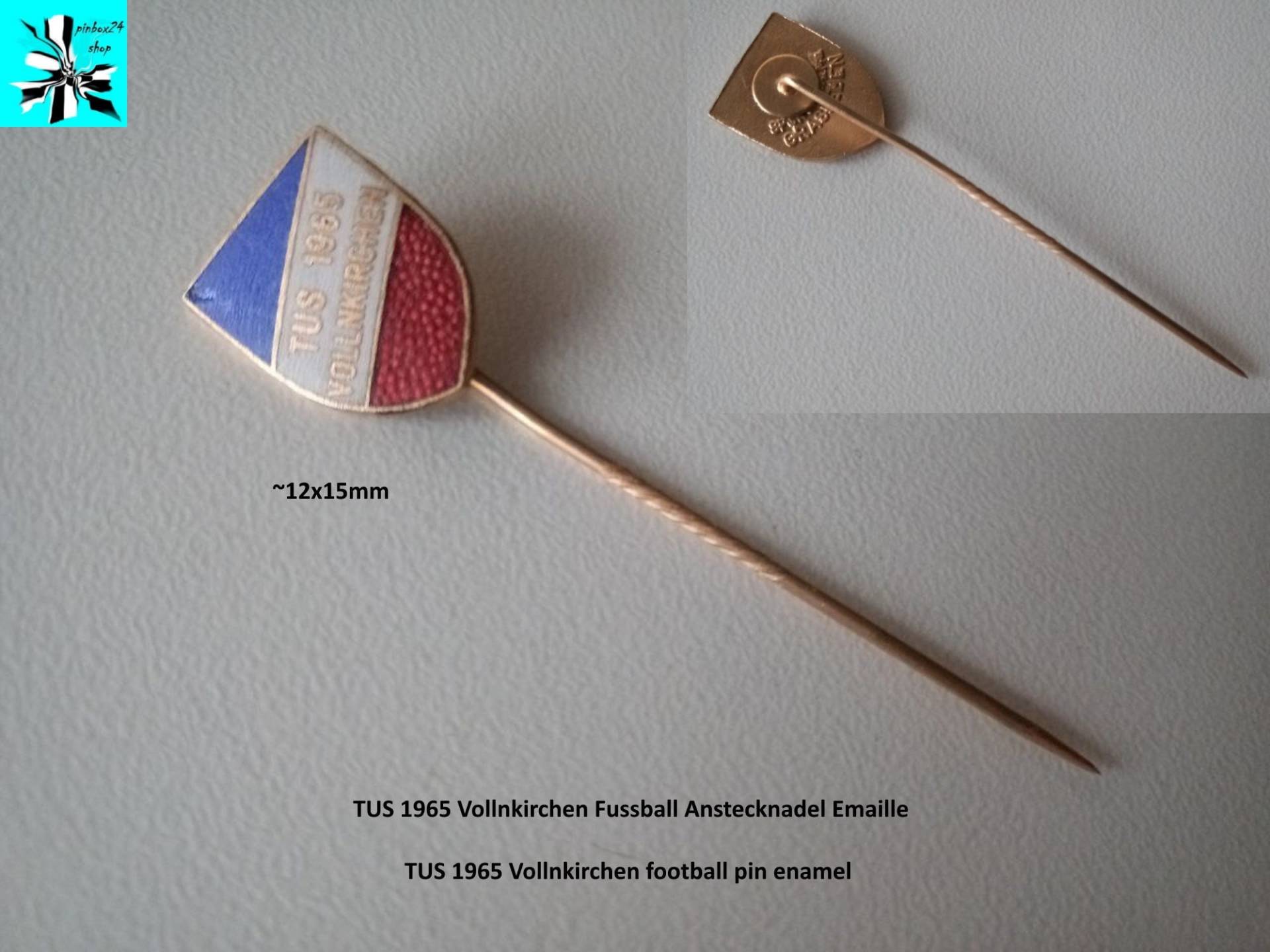 Tus 1965 Vollnkirchen Fußball Emaille Anstecknadel Tus 1965 Vollnkirchen Fußball Emaille Anstecknadel von pinbox24shop