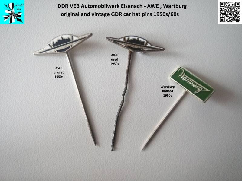 Veb Automobilwerk Eisenach - Awe, Wartburg Anstecknadeln Auto Ddr Auswählen von pinbox24shop