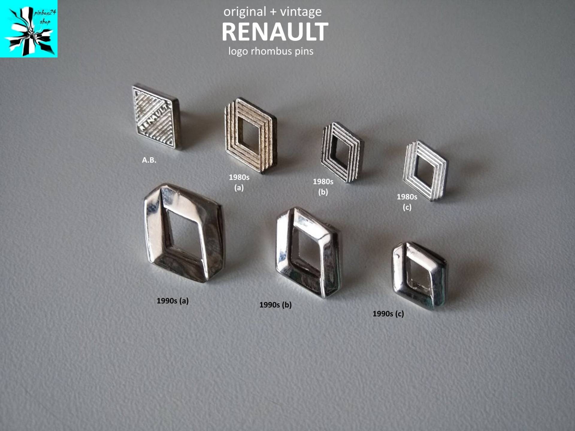 Vintage Renault Logo Raute Pins Aus Den 80Er/90Er - Jetzt Auswählen von pinbox24shop