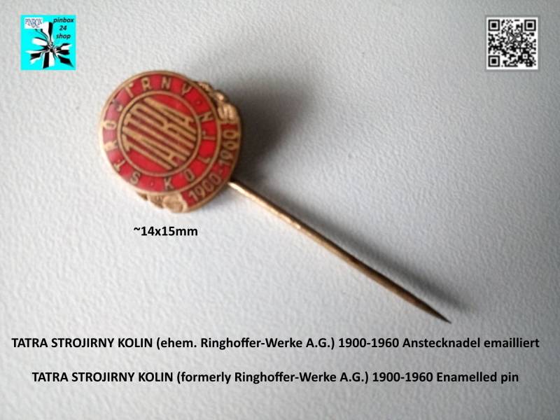 Vintage Tatra Strojirny Kolin Anstecknadel - Ein Symbol Der Industriegeschichte von pinbox24shop
