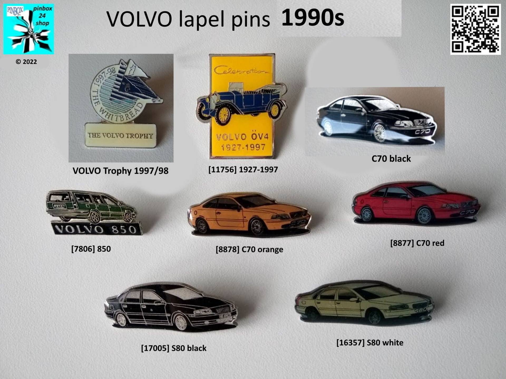 Volvo Pins Sammlerstücke Aus Den 90Ern von pinbox24shop