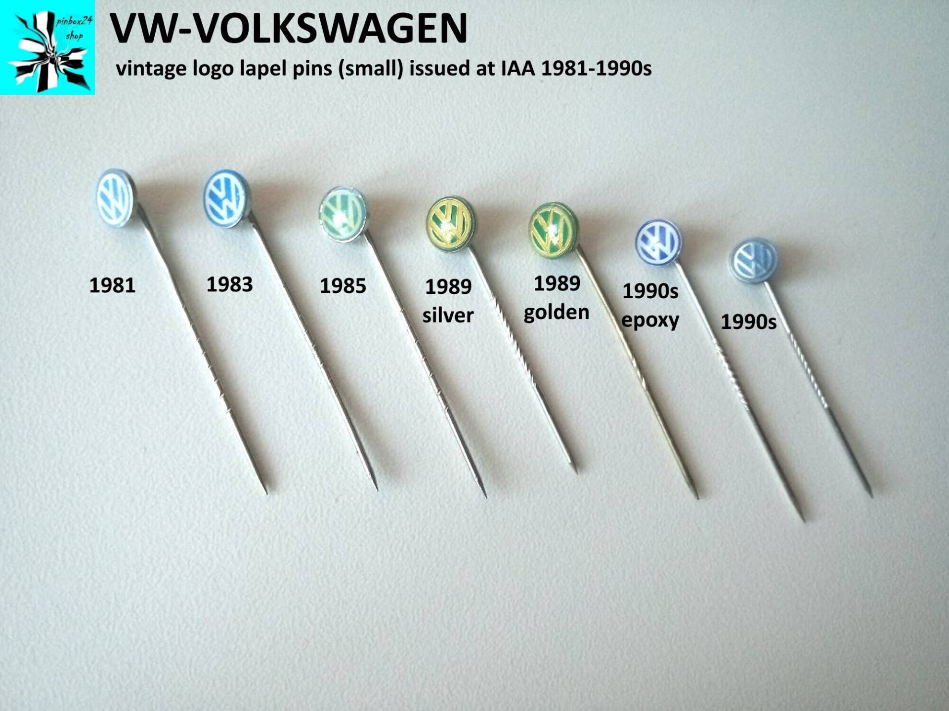 Vw Volkswagen Original Logo Klein 80Er/90Er von pinbox24shop