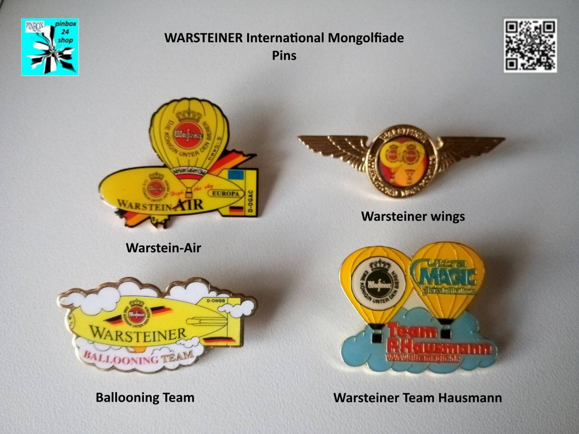 Warsteiner Ballon-Pins - Limitierte Luftfahrt-Edition Für Sammlerinnen von pinbox24shop