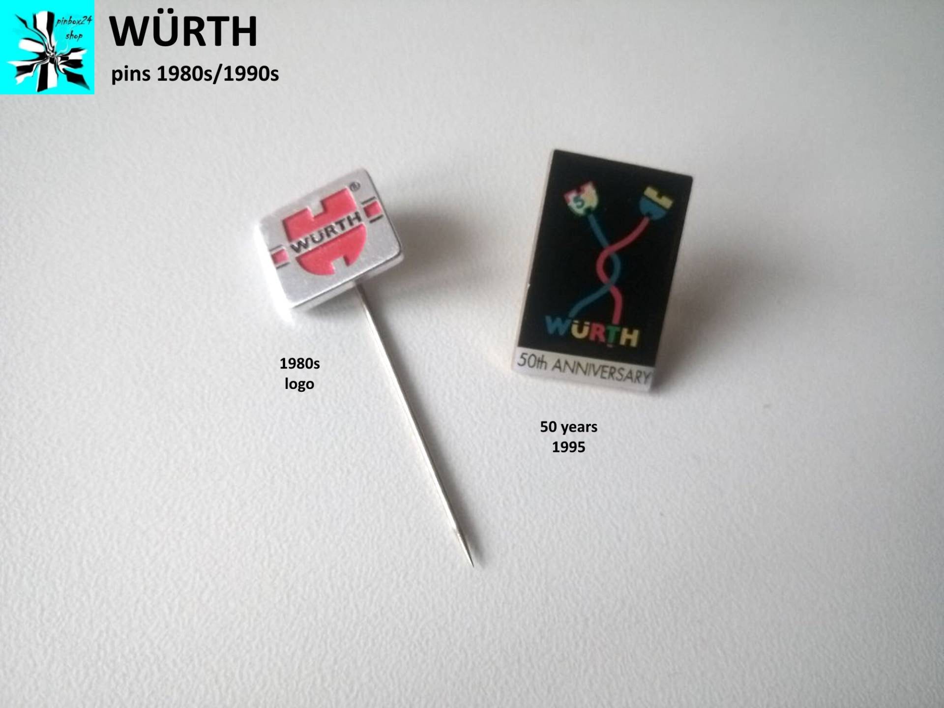 Würth Anstecknadel - Vintage Firmen Logo von pinbox24shop