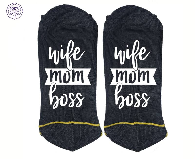 Frau Mama Chef Lustige Hochwertigem Vinyl Gedruckt 100 % Baumwollsocken Machen Ein Großes Geschenk von pinewayart