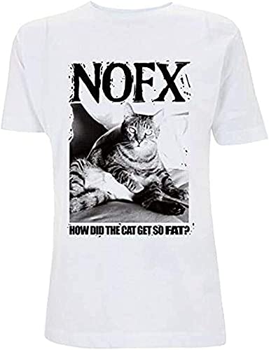 NX T Shirt How Did The Cat Get So Fat White Punk Men TeeWhite T-Shirts & Hemden(Medium) von pingXU1973