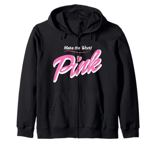 Machen Sie die Welt rosa für Mädchen, die die rosa Farbe lieben Kapuzenjacke von pink world apparel for girls & women