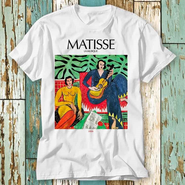 Matisse Painting Art La Musique Henri T Shirt Top Design Unisex Damen Herren T-Shirt Retro Mode Vintage S715 von pinkSHARKs