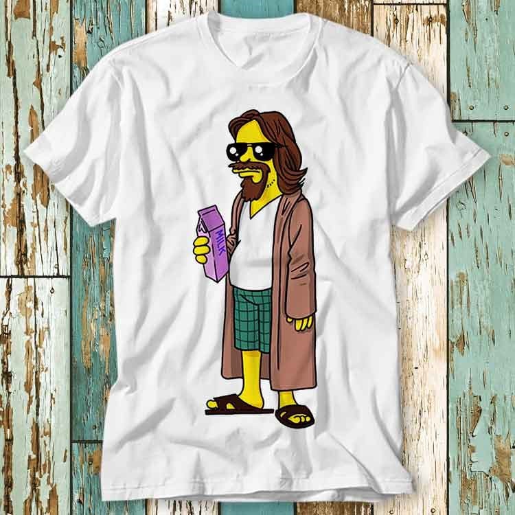 The Dude Homer Man Big Lebowski T Shirt Top Design Unisex Damen Herren T-Shirt Retro Mode Vintage S804 von pinkSHARKs