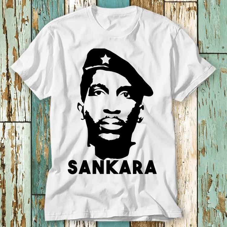 Thomas Sankara Lumumba Marxist Burkina Faso T Shirt Top Design Unisex Damen Herren T-Shirt Retro Mode Vintage S860 von pinkSHARKs