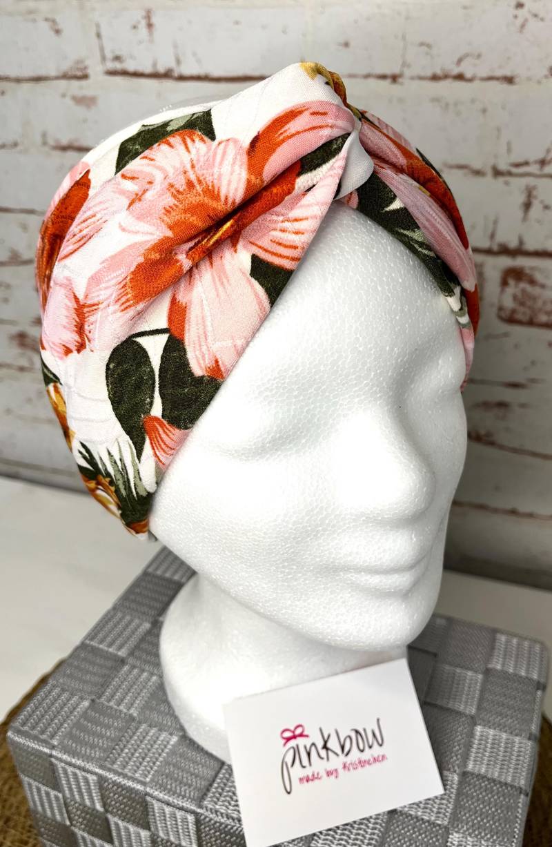 stirnband, Haarband, Turbanhaarband, Accessoires, Unikat, Damenbekleidung, Lieblingsstücke, Blätter, Hawaii, Hibiskus, Rosa stirnband, Haarband, Turbanhaarband, Accessoires, Unikat, Damenbekleidung, Lieblingsstücke, Blätter, Hawaii, Hibiskus, Rosa von pinkbowKristinchen
