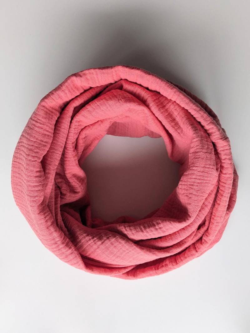 Musselin Loopschal "Koralle", Damen/Erwachsene, Double Gauze, Uni, Doppellagig, Größenauswahl, Grundpreis 15, 79 Eur/M2 Musselin Loopschal "Koralle", Damen/Erwachsene, Double Gauze, Uni, Doppellagig, Größenauswahl, Grundpreis 15, 79 Eur/M2 von pinkcoconutDE