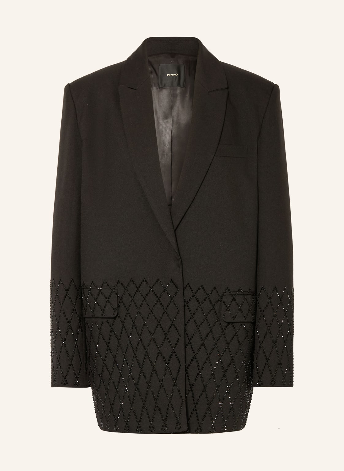 Pinko Blazer Mit Schmucksteinen schwarz von pinko