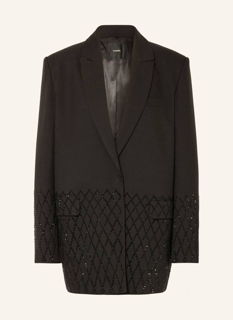 Pinko Blazer Mit Schmucksteinen schwarz von pinko