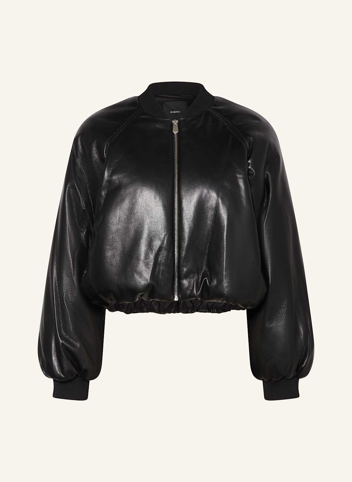 Pinko Blouson Brodo In Lederoptik schwarz von pinko