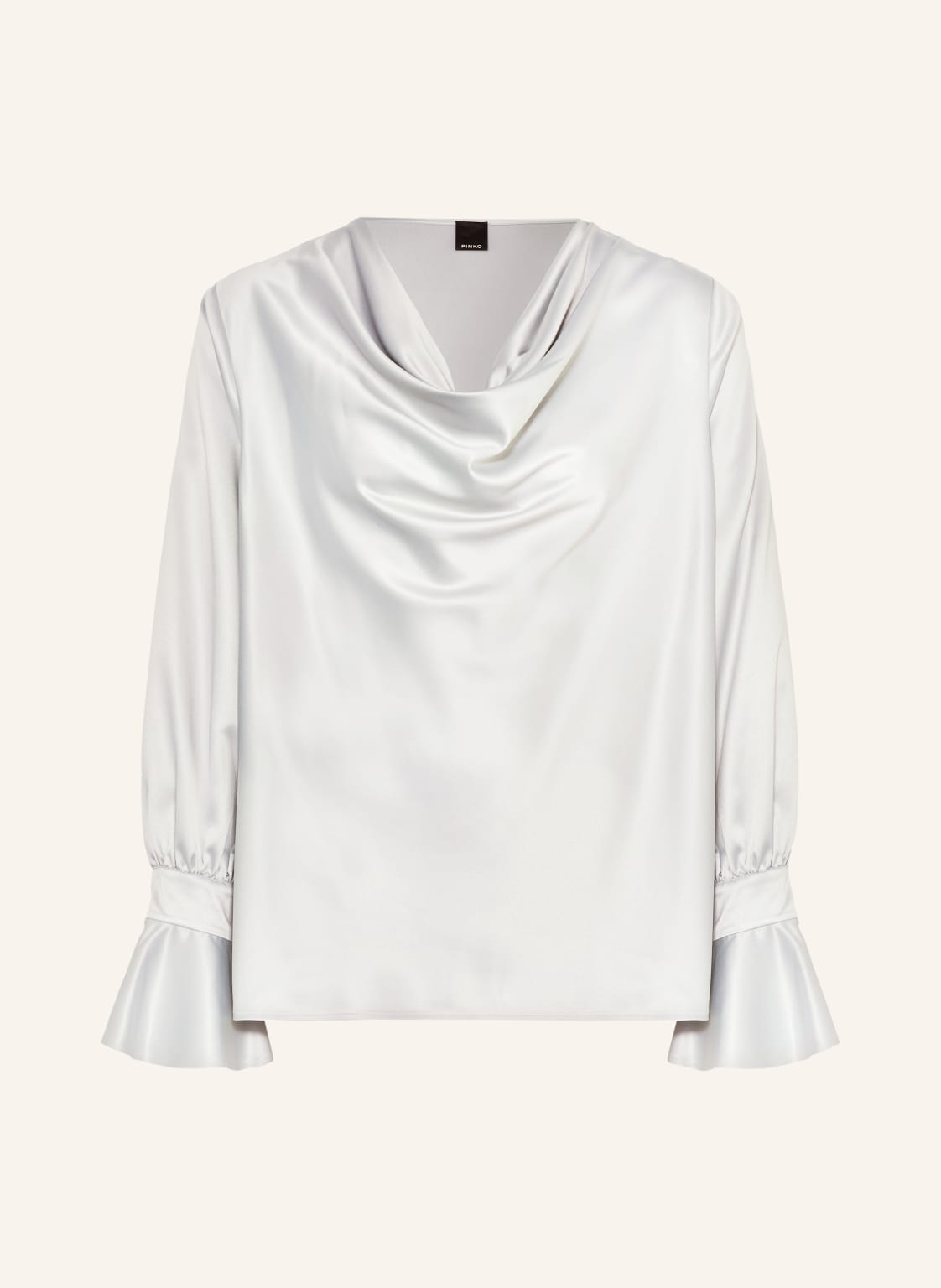 Pinko Blusenshirt Filipa Aus Satin grau von pinko